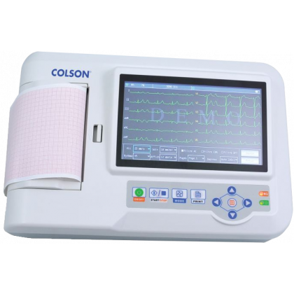 Electrocardiographe ECG Colson Cardi-6 (6 pistes) avec interprétation