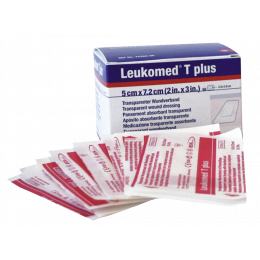 Pansements transparents stériles avec compresse BSN Leukomed T Plus (boite de 50)