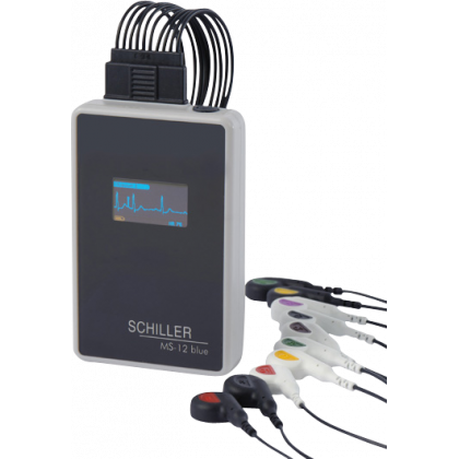Electrocardiographe ECG numérique Schiller MS12 Blue avec ou sans logiciel informatique (compatible PC)