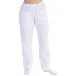 Pantalon unisexe en coton/polyester Gima (blanc)