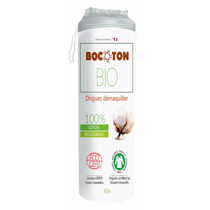Disques de coton bio Bocoton (sachet de 80)
